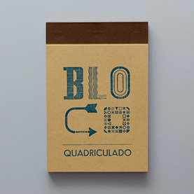 squared notepad (brown)
