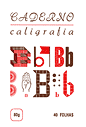 caderno caligrafia