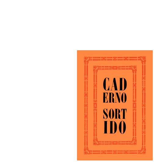 anima&ccedil;&atilde;o serrote caderno sortido laranja