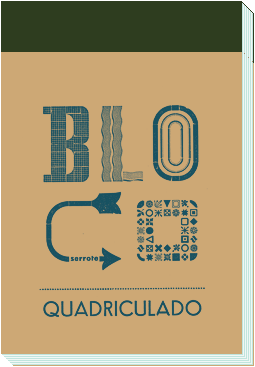 bloco quadriculado verde