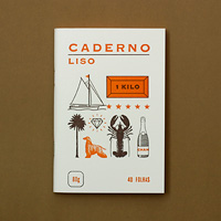 capa tipografia caderno liso serrote