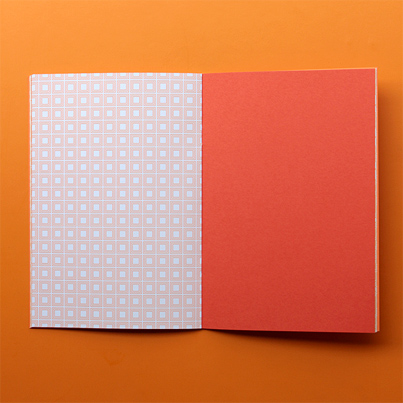 letterpress assorted paper blue notebook