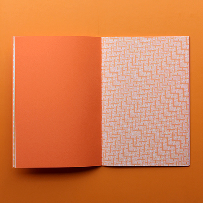 letterpress assorted paper blue notebook