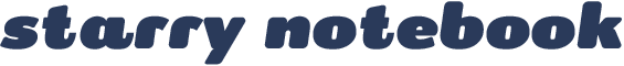 starry notebook