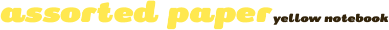 assorted paper yellow notebook