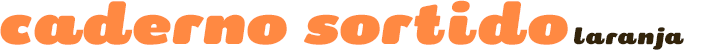 serrote caderno sortido laranja