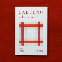 capa tipografia caderno toalha de mesa nº7